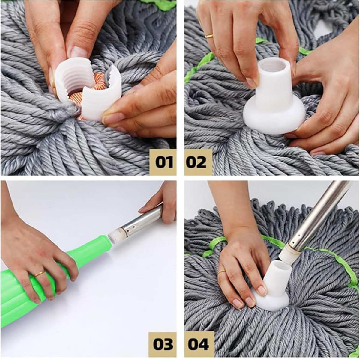 2-in-1 Self-Wringing Floor Mop