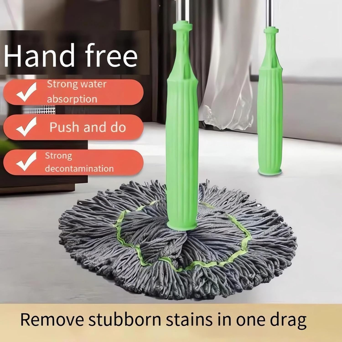 2-in-1 Self-Wringing Floor Mop