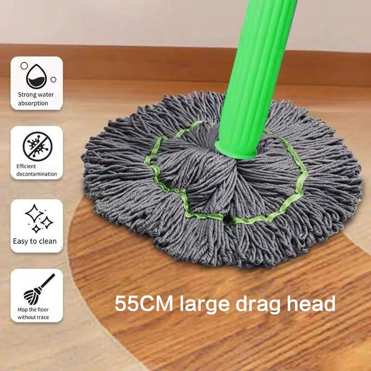 2-in-1 Self-Wringing Floor Mop